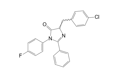 4-(p-chlorobenzylidene)-1-(p-fluorophenyl)-2-phenyl-2-imidazolin-5-one