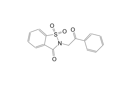 2-phenacyl-1,2-benzisothiazolin-3-one, 1,1-dioxide