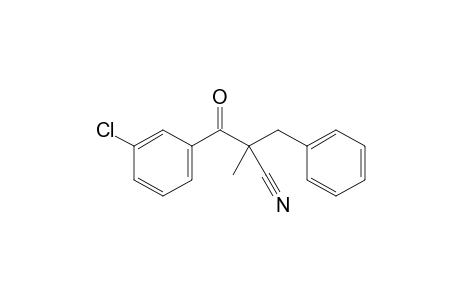 2-benzyl-3-(3-chlorophenyl)-2-methyl-3-oxopropanenitrile