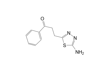 3-(5-amino-1,3,4-thiadiazol-2-yl)-1-phenyl-1-propanone