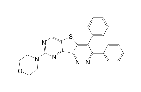 8-Morpholino-3,4-diphenylpyrimido[4',5' : 4,5]thieno[3,2-c]pyridazine