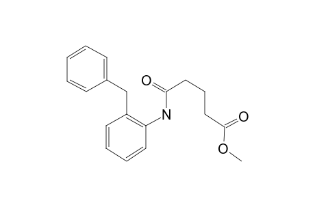 Pentanedioic acid, monoamide, N-(2-benzylphenyl)-, methyl ester