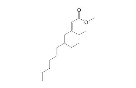 [5-((E)-Hex-1-enyl)-2-methyl-cyclohex-(Z)-ylidene]-acetic acid methyl ester