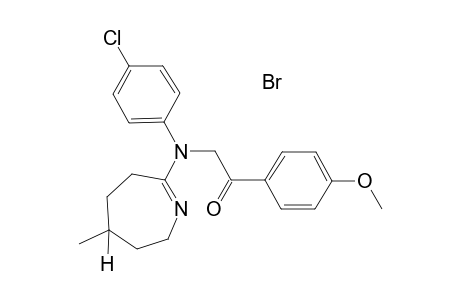 2-[(4-chloro-phenyl)-(5-methyl-4,5,6,7-tetrahydro-3H-azepin-2-yl)-amino]-1-(4-methoxy-phenyl)-ethanone