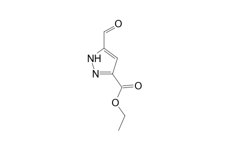1H-Pyrazole-3-carboxylic acid, 5-formyl-, ethyl ester