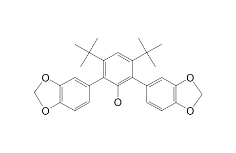 3,5-di-Tert-butyl-2-6-bis-(3',4'-methylene-dioxyphenyl)-phenol