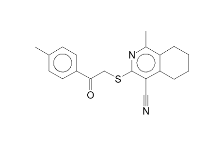 1-Methyl-3-(4-methylphenacylthio)-5,6,7,8-tetrahydroisoquinoline-4-carbonitrile