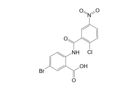 5-Bromo-2-[(2-chloro-5-nitrobenzoyl)amino]benzoic acid