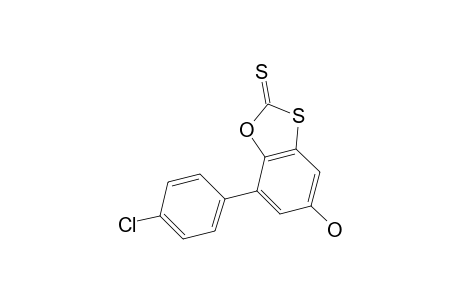 Benz[d]oxatiolane-2-thione, 7-(4-chlorophenyl)-5-hydroxy-