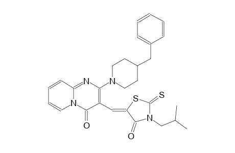 2-(4-benzyl-1-piperidinyl)-3-[(Z)-(3-isobutyl-4-oxo-2-thioxo-1,3-thiazolidin-5-ylidene)methyl]-4H-pyrido[1,2-a]pyrimidin-4-one