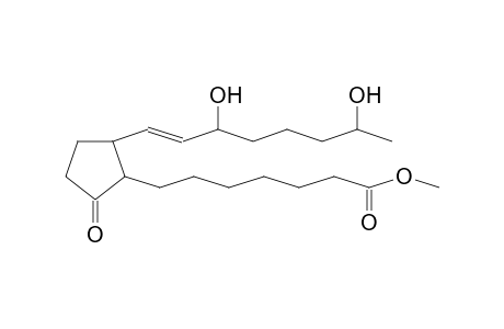 2-(6'-CARBOMETHOXYHEXYL)-3-(E-1''-OCTEN-3'',7''-DIOLYL)-CYCLOPENTANONE