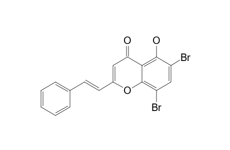 6,8-DIBROMO-5-HYDROXY-2-STYRYLCHROMONE