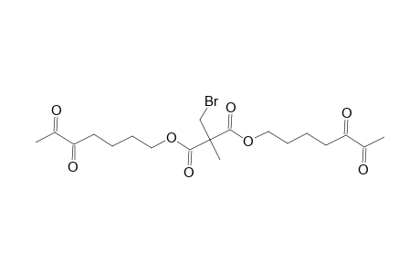 Propanedioic acid, (bromomethyl)methyl-, bis(5,6-dioxoheptyl) ester