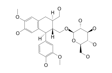 (+)-ISOLARICIRESINOL-9'-BETA-GLUCOPYRANOSIDE