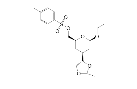 (2R,4S,6S)-2-ETHOXY-4-[(1S)-1,2-O-ISOPROPYLIDENE-1,2-DIHYDROXYETHYL]-6-P-TOLUENESULFONYLOXYMETHYLTETRAHYDROPYRAN