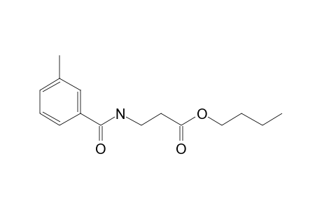 .beta.-Alanine, N-(3-methylbenzoyl)-, butyl ester