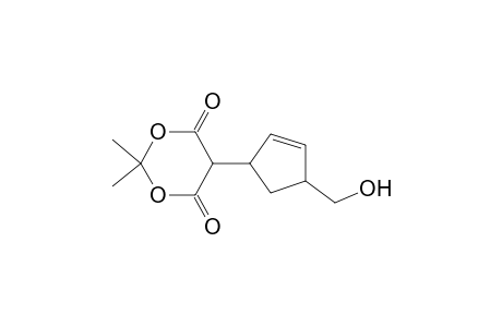 2,2-Dimethyl-5-[4'-(hydroxymethyl)cyclopent-2'-enyl]-1,3-dioxane-4,6-dione