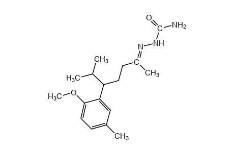 5-(6-methoxy-m-tolyl)-6-methyl-2-heptanone, semicarbazone