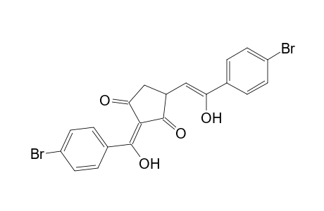 2-(1-p-bromophenyl-1-hydroxymethylene)-4-(2-p-bromophenyl-2-hydroxyethenyl)cyclopentane-1,3-dione