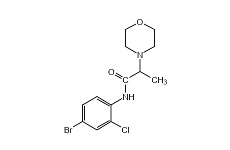 4'-bromo-2'-chloro-alpha-methyl-4-morpholineacetanilide