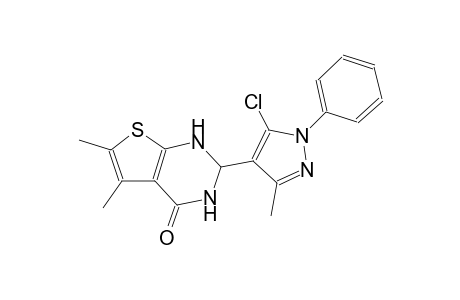 2-(5-chloro-3-methyl-1-phenyl-1H-pyrazol-4-yl)-5,6-dimethyl-2,3-dihydrothieno[2,3-d]pyrimidin-4(1H)-one