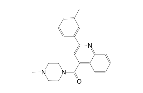 2-(3-methylphenyl)-4-[(4-methyl-1-piperazinyl)carbonyl]quinoline