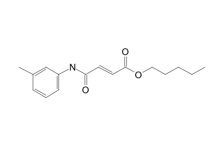 Fumaric acid, monoamide, N-(3-methylphenyl)-, pentyl ester