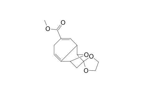 Methyl (1RS,2RS,8RS)-10,10-(ethylenedioxy)-11-oxatricyclo[6.2.1.0(2,7)]undeca-3,6-diene-4-carboxylate