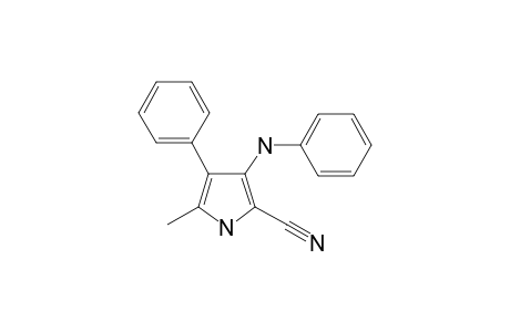 5-methyl-4-phenyl-3-(phenylamino)-1H-pyrrole-2-carbonitrile