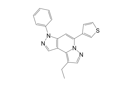 9-Ethyl-3-phenyl-5-(3-thienyl)-3H-dipyrazolo[1,5-a:4',3'-c]pyridine