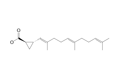 trans-2-[(1E,5E)-2,6,10-trimethyl-1,5,9-undecatrienyl]cyclopropanecarboxylic acid