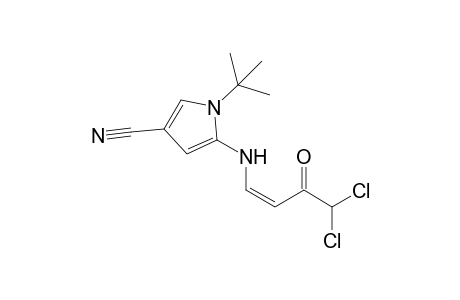 1-tert-Butyl-5-{[(Z)-4,4-dichloro-3-oxobut-1-enyl]amino}-1H-pyrrole-3-carbonitrile
