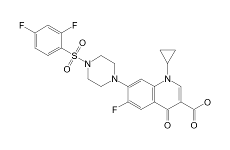 7-(4-((2,4-Difluorophenyl)sulfonyl)piperazin-1-yl)-1-cyclopropyl-6-fluoro-4-oxo-1,4-dihydroquinoline-3-carboxylic acid