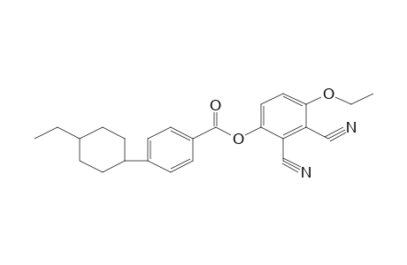 Benzoic acid, 4-(4-ethylcyclohexyl)-, 2,3-dicyano-4-ethoxyphenyl ester