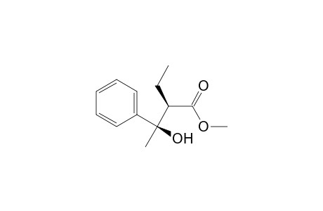 Syn-methyl 2-ethyl-3-hydroxy-3-phenylbutanoate