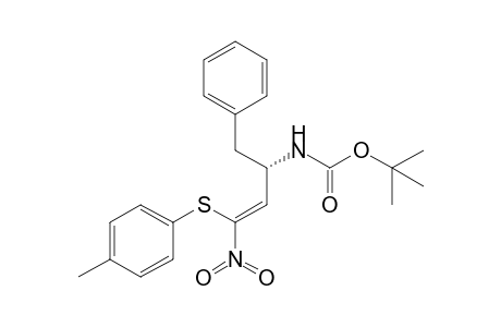 (Z)-(3S)-4-Phenyl-3-(tert-butoxycarbonylamino)-1-(4'-tolylthio)-1-nitrobut-1-ene