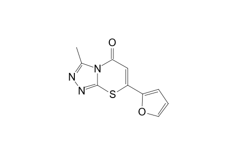 5H-[1,2,4]Triazolo[3,4-b][1,3]thiazin-5-one, 7-(2-furanyl)-3-methyl-