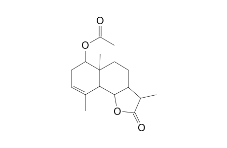 3,5A,9-Trimethyl-2-oxo-2,3,3A,4,5,5A,6,7,9A,9B-decahydronaphtho[1,2-B]furan-6-yl acetate