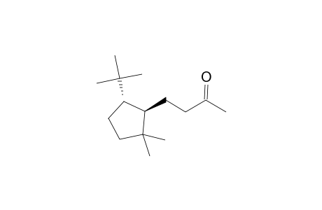 (1'R*,5'S*)-4-(5'-tert-Butyl-2',2'-dimethylcyclopentyl)butan-2-one