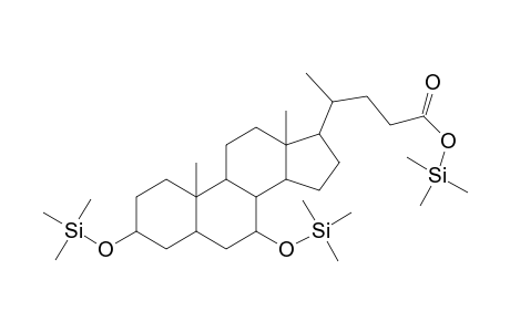 Ursodeoxycholic acid, tri-TMS