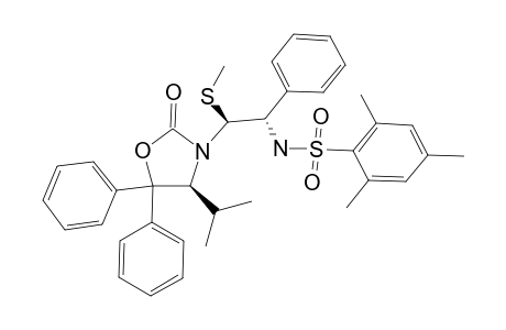 N-[(1S,2S)-2-[(S)-4-ISOPROPYL-2-OXO-5,5-DIPHENYLOXAZOLIDIN-3-YL]-2-METHYL-SULFANYL-1-PHENYLETHYL]-2,4,6-TRIMETHYL-BENZENESULFONAMIDE