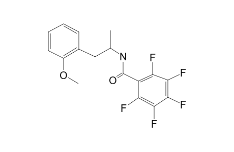 n-Pentafluorobenzoyl-N-desmethylmethoxyphenamine