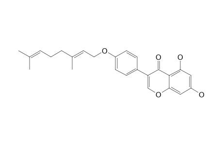 5,7-DIHYDROXY-4'-O-GERANYL-ISOFLAVONE