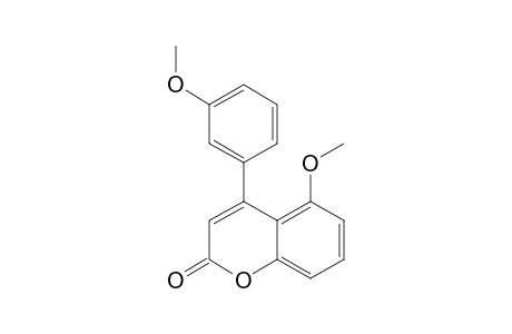 5-Methoxy-4-(3-methoxyphenyl)-2H-1-benzopyran-2-one