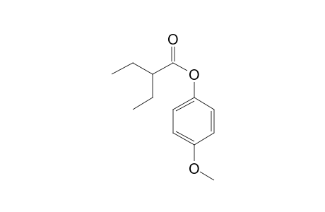 2-Ethylbutyric acid, 4-methoxyphenyl ester