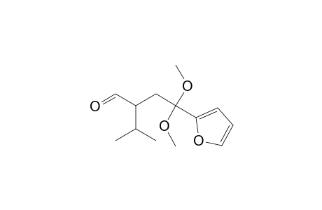 2-[2'-(Furan-2"-yl)-2',2'-dimethoxyethyl]-3-methylbutanal