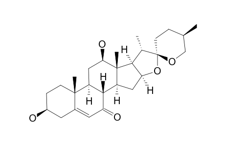 (25R)-3-BETA,12-BETA-DIHYDROXY-SPIROST-5-EN-7-ONE