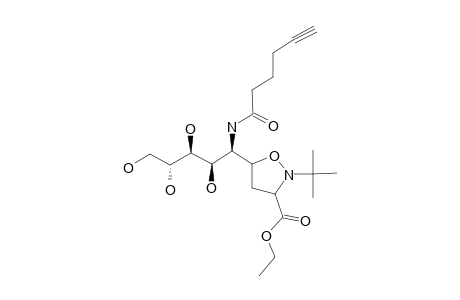 (1''S,2''R,3''S,4''R)-2-TERT.-BUTYL-5-[1''-(HEX-5'-YNOYL)-AMINO-2'',3'',4'',5''-TETRAHYDROXY-PENTYL)-ISOXAZOLIDINE-3-CARBOXYLIC-ACID-ETHYLESTER