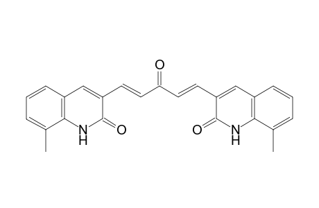 3,3'-((1E,4E)-3-Oxopenta-1,4-diene-1,5-diyl)bis(8-methylquinolin-2(1H)-one)