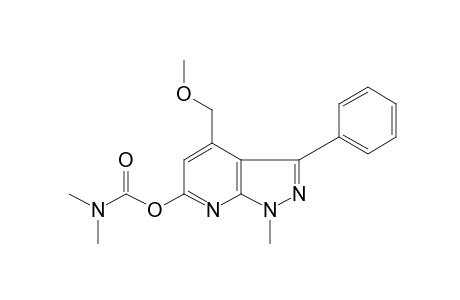 4-(methoxymethyl)-1-methyl-3-phenyl-1H-pyrazolo[3,4-b]pyridin-6-ol, dimethylcarbamate (ester)